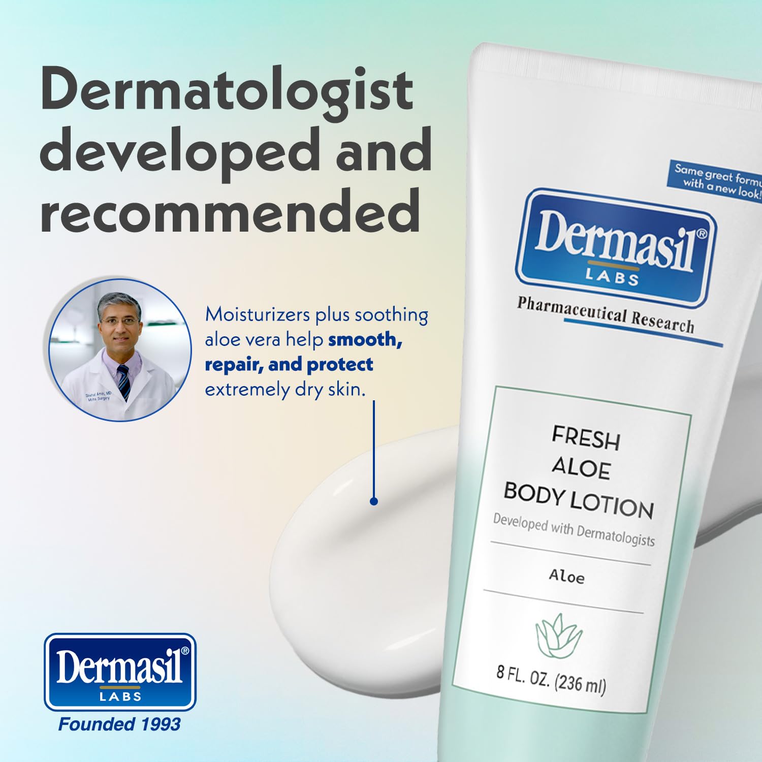 Dermasil Fresh Aloe Body Lotion 3-Pack – Non-Greasy, Fast-Absorbing, 8 oz Each