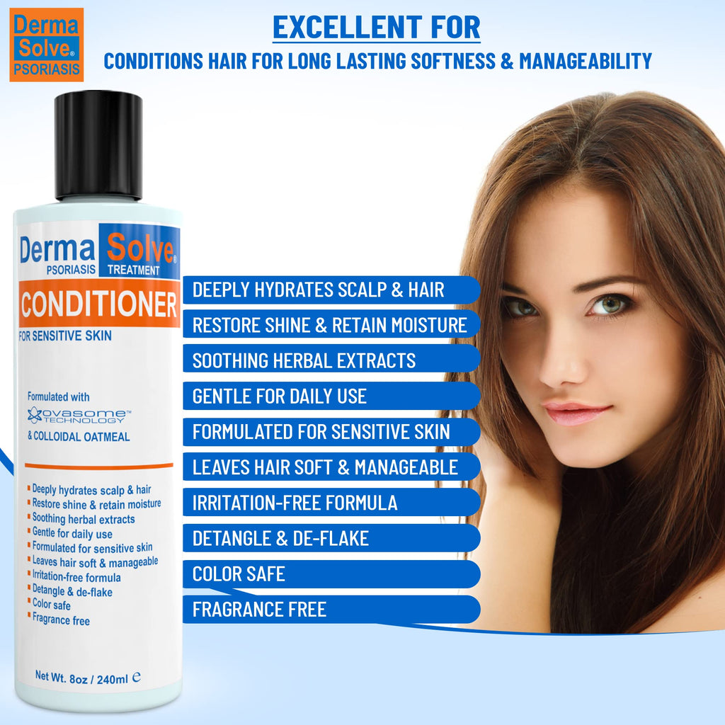 Dermasolve Medicated Scalp Shampoo & Conditioner for Psoriasis & Dandruff