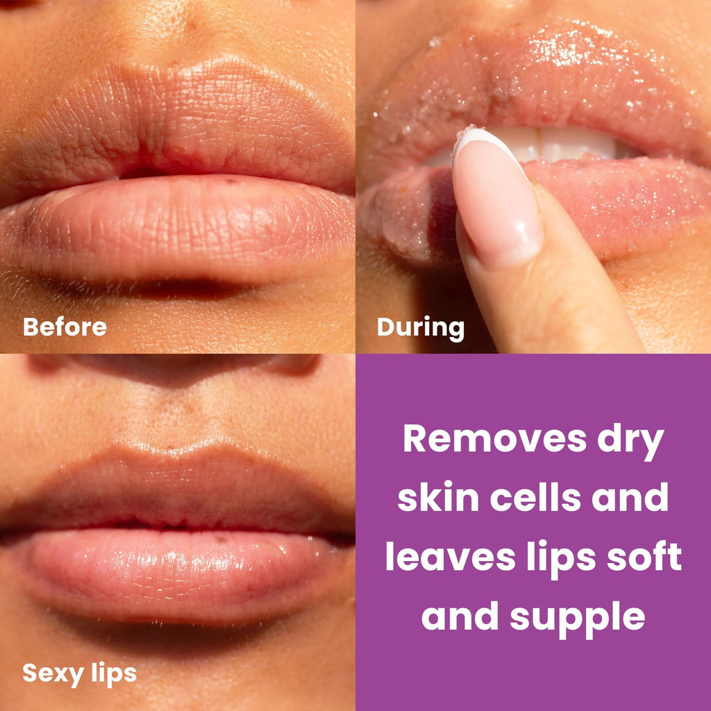 Dermasuri Lip Exfoliator Scrub & Moisturizer – Coconut Passion Fruit, 20g