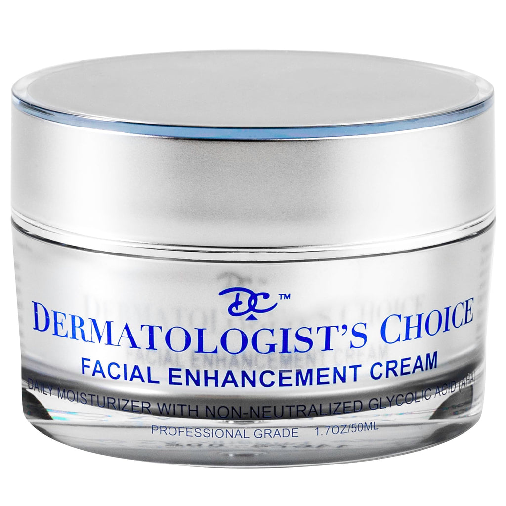 Dermatologist's Choice Daily Anti-Aging Facial Enhancement Cream With Non-Neutralized Glycolic Acid, Vitamin C, and Superoxide Dismutase