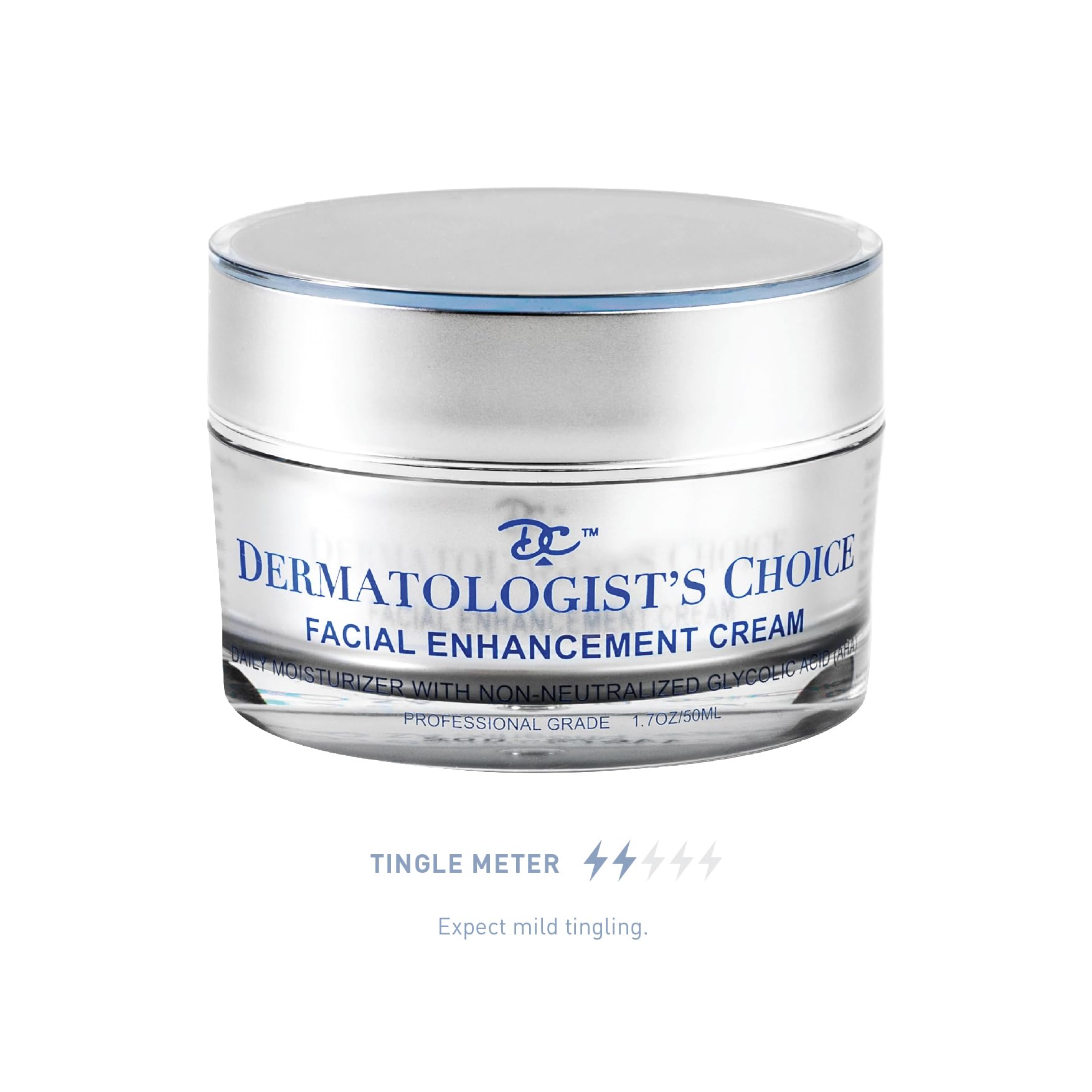 Dermatologist's Choice Daily Anti-Aging Facial Enhancement Cream With Non-Neutralized Glycolic Acid, Vitamin C, and Superoxide Dismutase