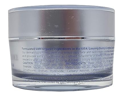 Dermatologist's Choice Daily Anti-Aging Facial Enhancement Cream With Non-Neutralized Glycolic Acid, Vitamin C, and Superoxide Dismutase