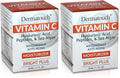 DERMATOUCH Vitamin C Moisturizer with Hyaluronic Acid & Sea Algae – 2-Pack (1.75 fl oz each)