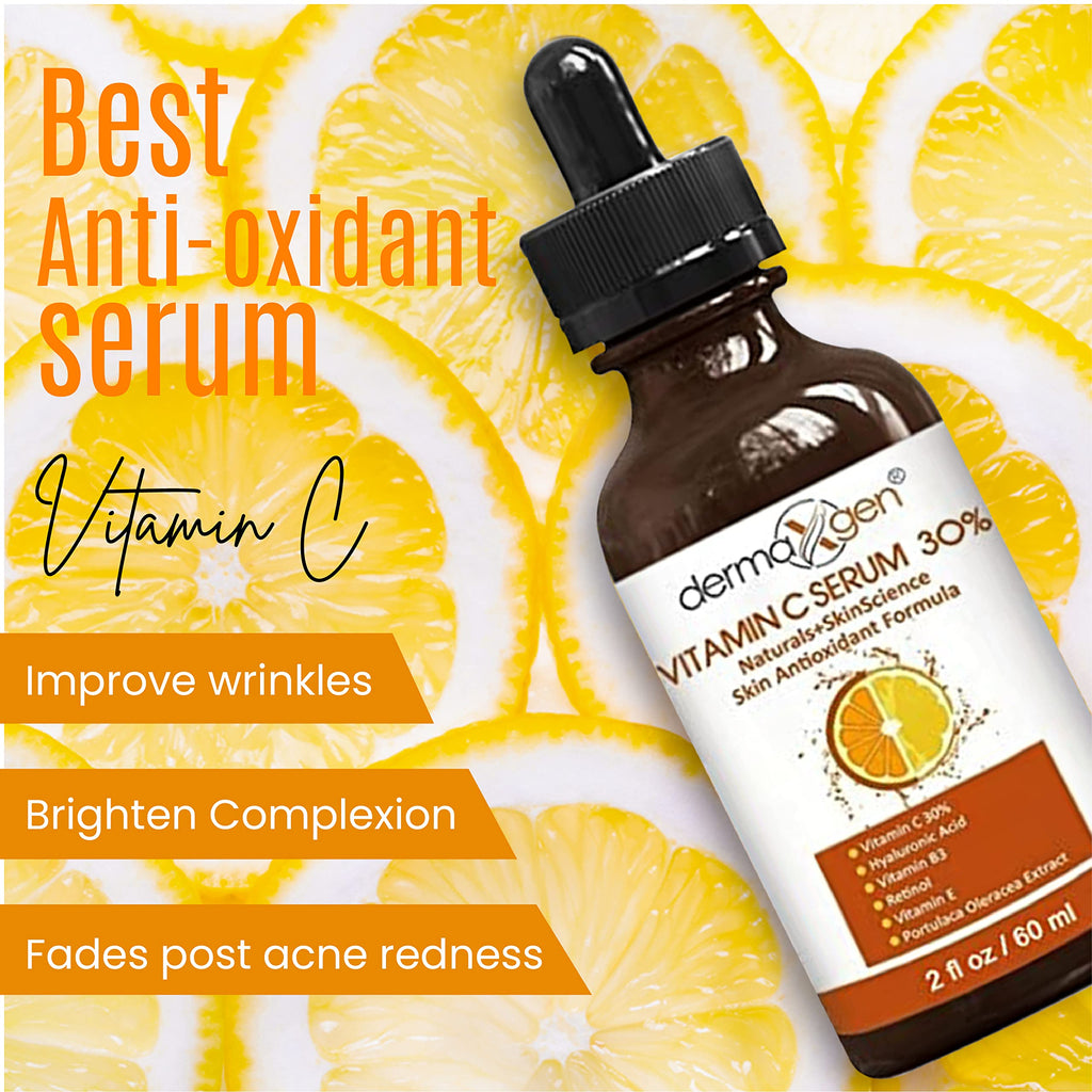 DERMAXGEN Vitamin C Complete Facial Care Kit – Brightening, Hydration & Anti-Aging