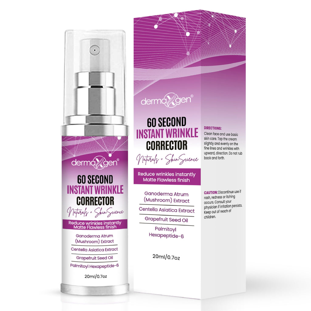 DERMAXGEN Instant Face Lift & Wrinkle Remover – Plant-Based Peptide Spray for Firm, Radiant Skin (0.7 fl oz / 20 ml)