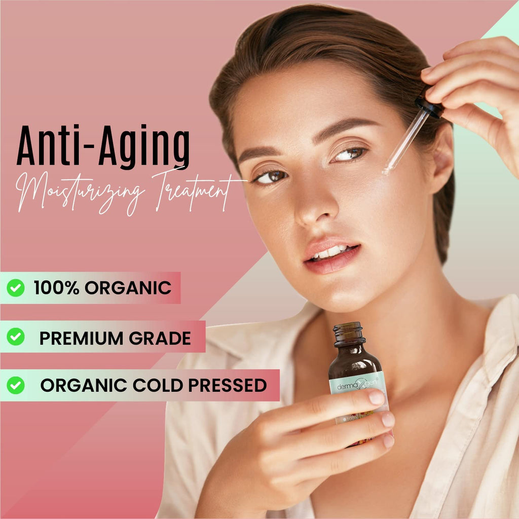 DERMAXGEN Rosehip Seed Oil 4 Fl Oz – Organic Cold-Pressed Anti-Aging Moisturizer
