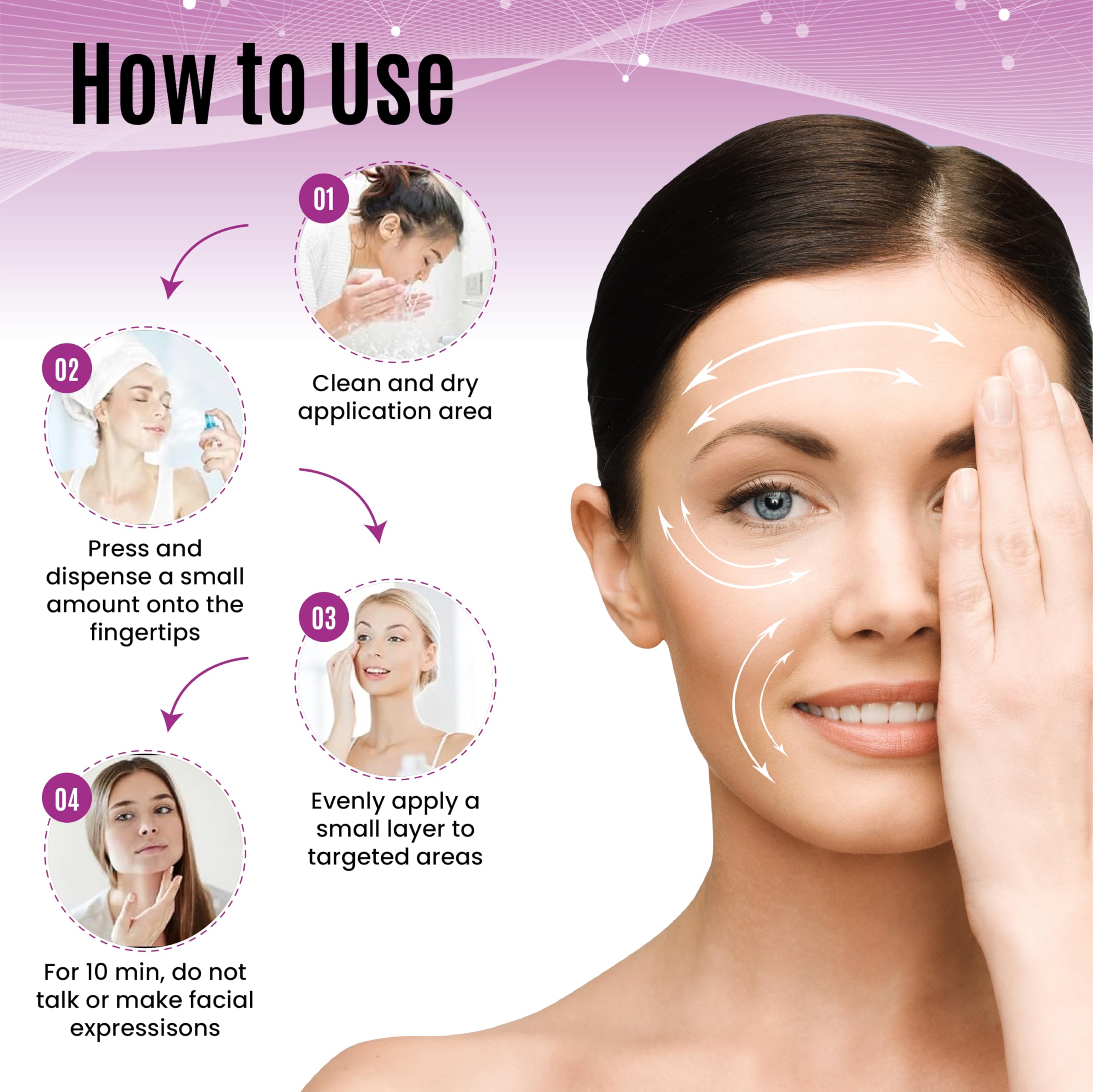 DERMAXGEN Instant Face Lift & Wrinkle Remover – Plant-Based Peptide Spray for Firm, Radiant Skin (0.7 fl oz / 20 ml)