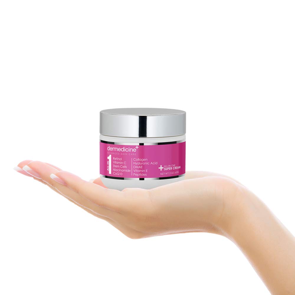 Dermedicine All-In-One Anti-Aging Cream for Face (2 oz) – Retinol, Vitamin C & Peptides