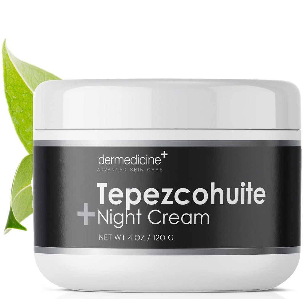 Dermedicine Tepezcohuite Cream Original – Night Cream with Mexican Tepezcohuite, 4oz