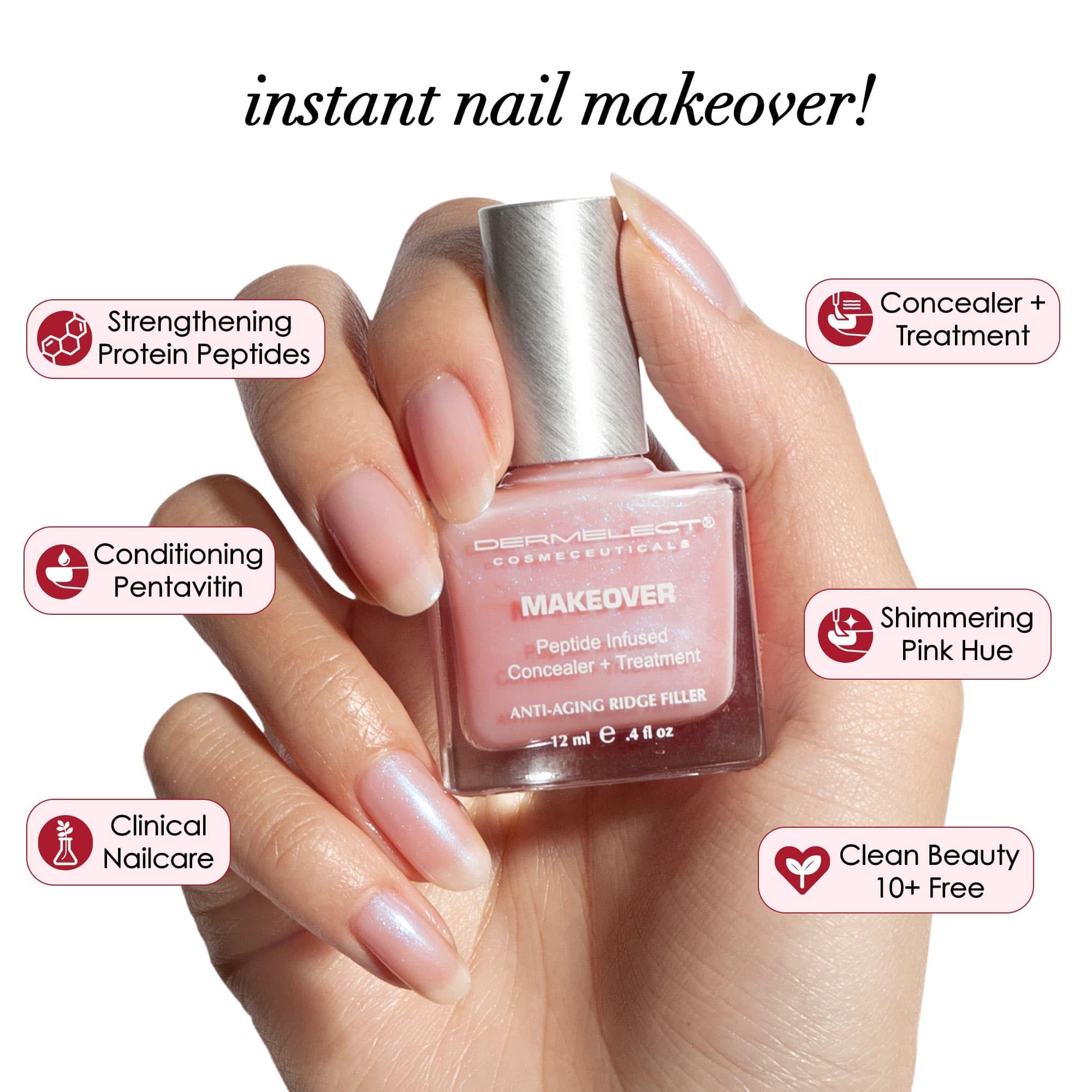 Dermelect Makeover Ridge Filler – Award-Winning Nail Base Coat