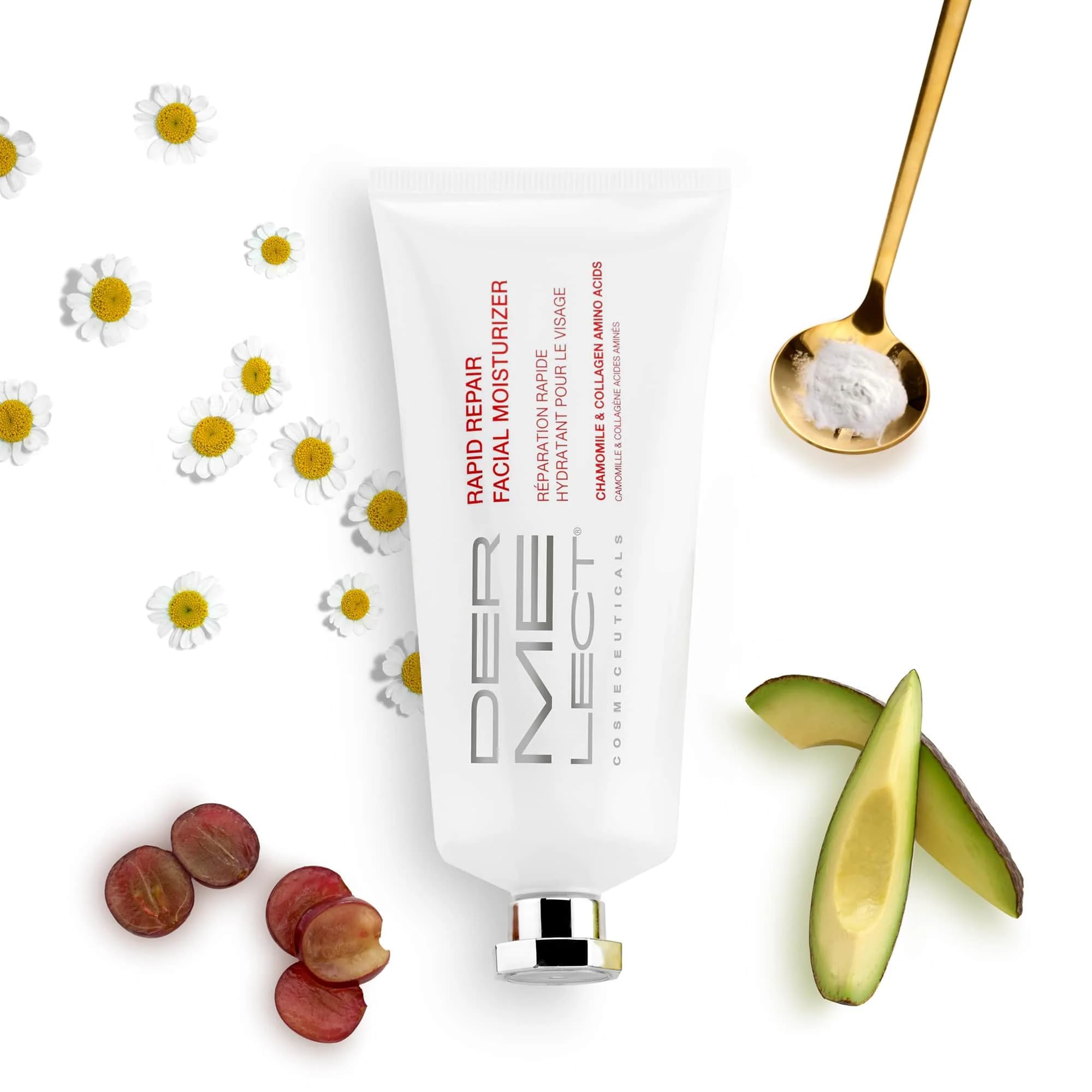 Dermelect Rapid Repair Facial Moisturizer – Chamomile Azulene Collagen Cream (3.3 oz)
