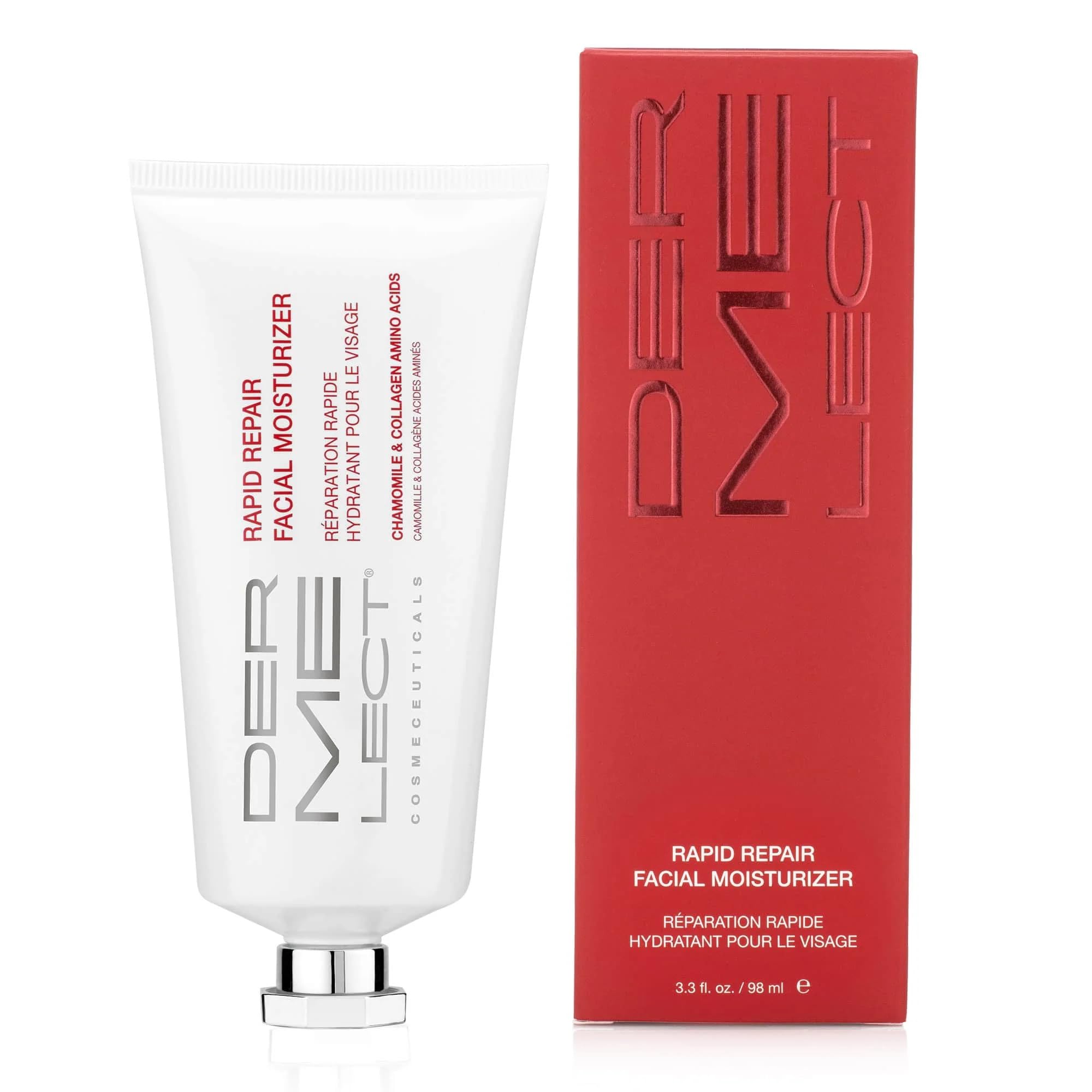 Dermelect Rapid Repair Facial Moisturizer – Chamomile Azulene Collagen Cream (3.3 oz)