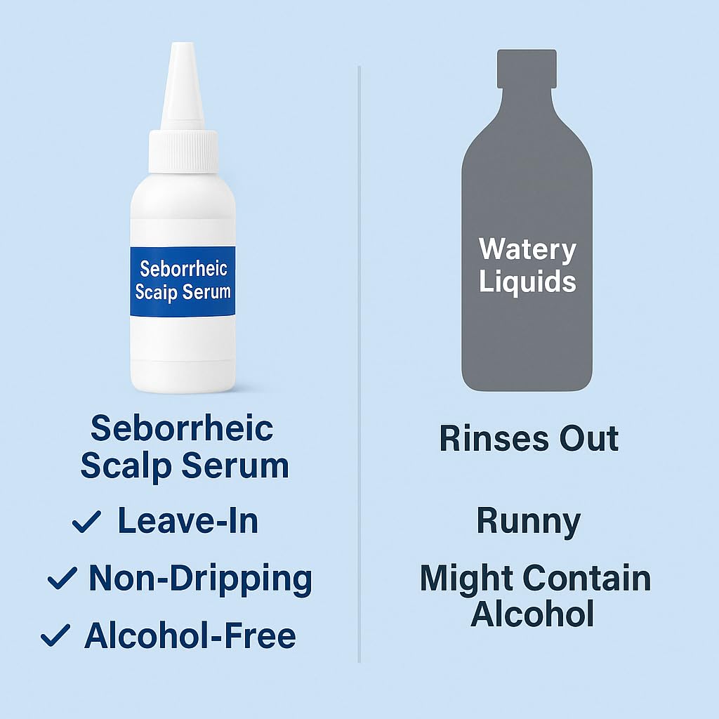 Dermgentle Seborrheic Scalp Serum 8X Fast Acting – Soothing Relief for Scalp, Face, Chest & Body