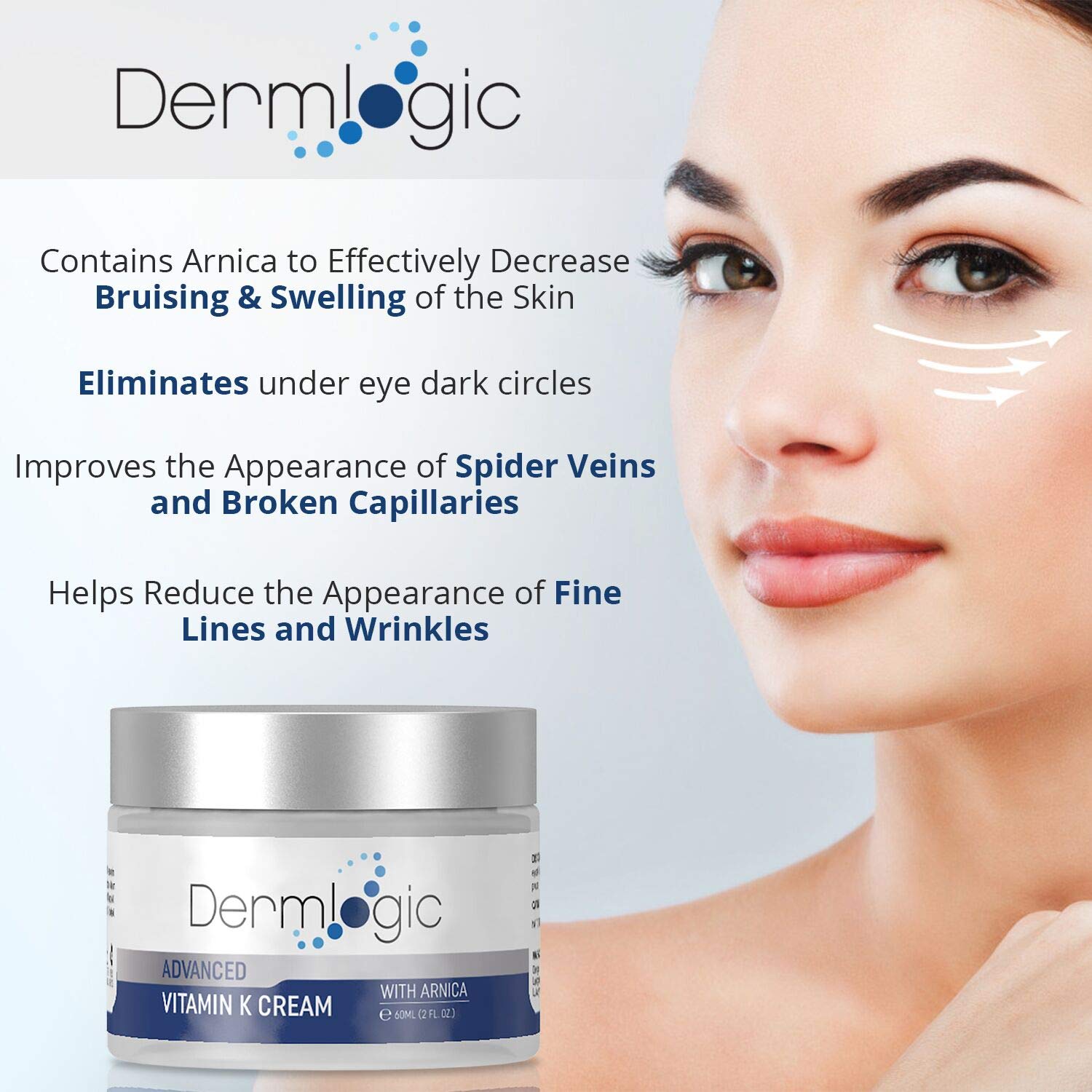 Dermlogic Vitamin K Cream – Moisturizing Bruise Healing & Dark Spot Corrector