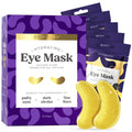 DERMORA Golden Glow Under Eye Patches – 15 Pairs | Refreshing, Rejuvenating Eye Gels