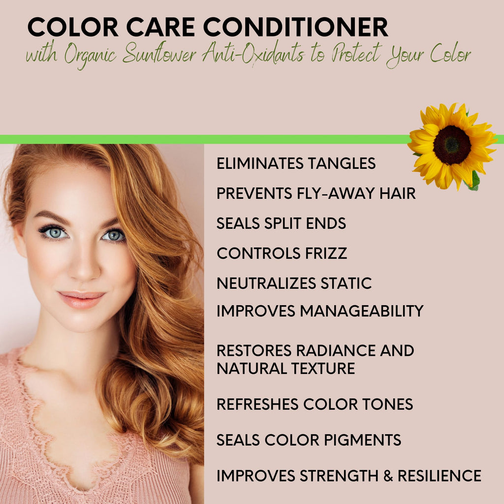 DermOrganic Color Care Conditioner – Detangles & Preserves Color (17 fl oz)