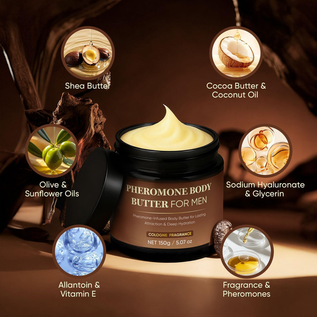 Derperzi Pheromone Body Butter for Men – Deep Hydration & Long-Lasting Fragrance