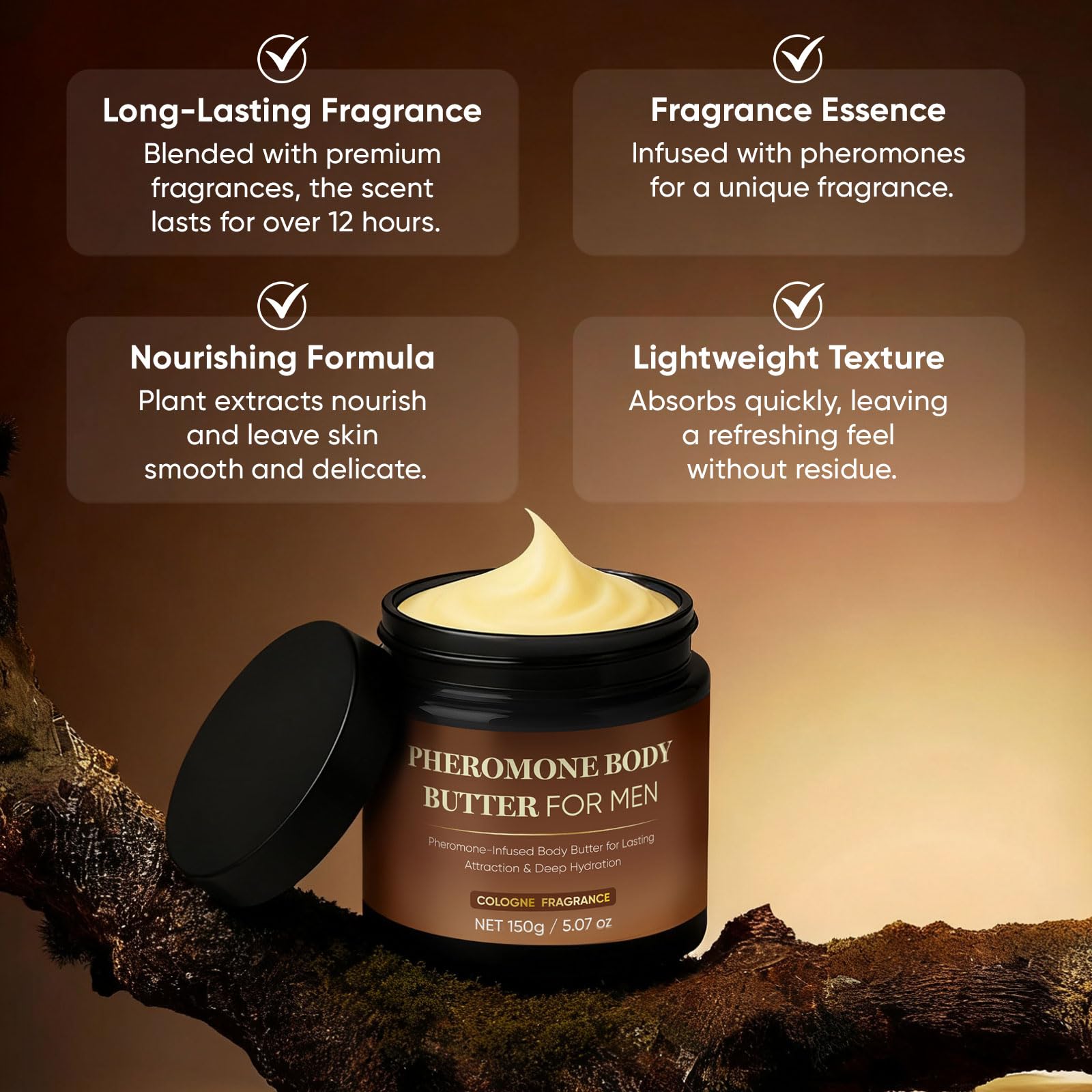 Derperzi Pheromone Body Butter for Men – Deep Hydration & Long-Lasting Fragrance