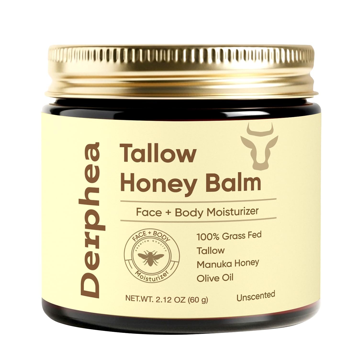 DERPHEA Crepey Skin Repair Cream – Manuka Honey & Olive Oil for Aging & Dry Skin