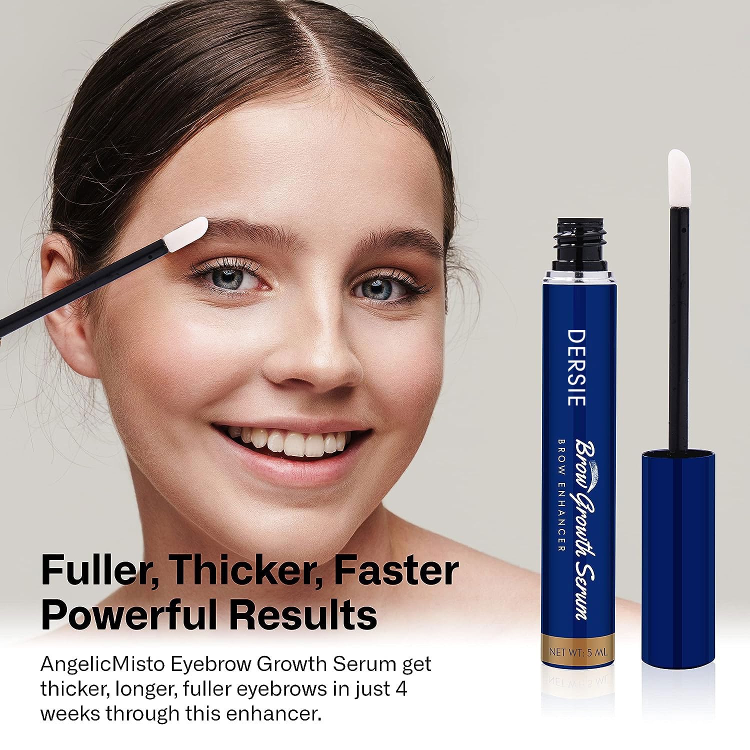 Dersie Eyebrow Growth Serum – 0.17 Fl Oz x 2 Pack | Brow Serum for Fuller Brows