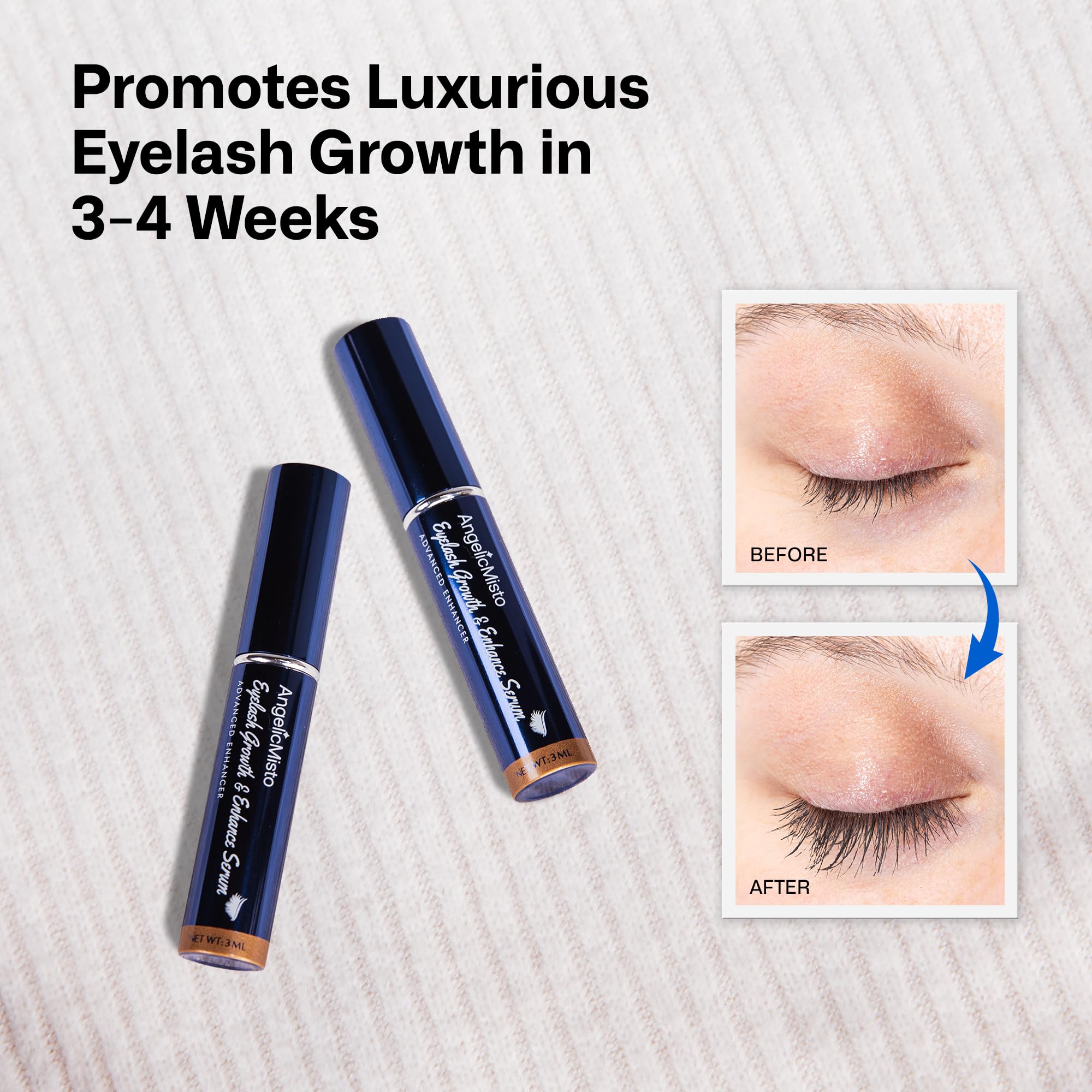 Dersie Eyelash Growth Serum – Grow Lashes in 4 Weeks, 3ML