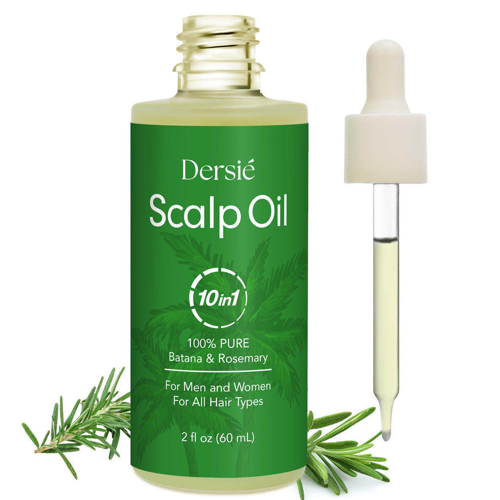 Dersie Scalp Oil for Hair Loss & Thinning Hair – Batana, Rosemary & Tea Tree (60mL)