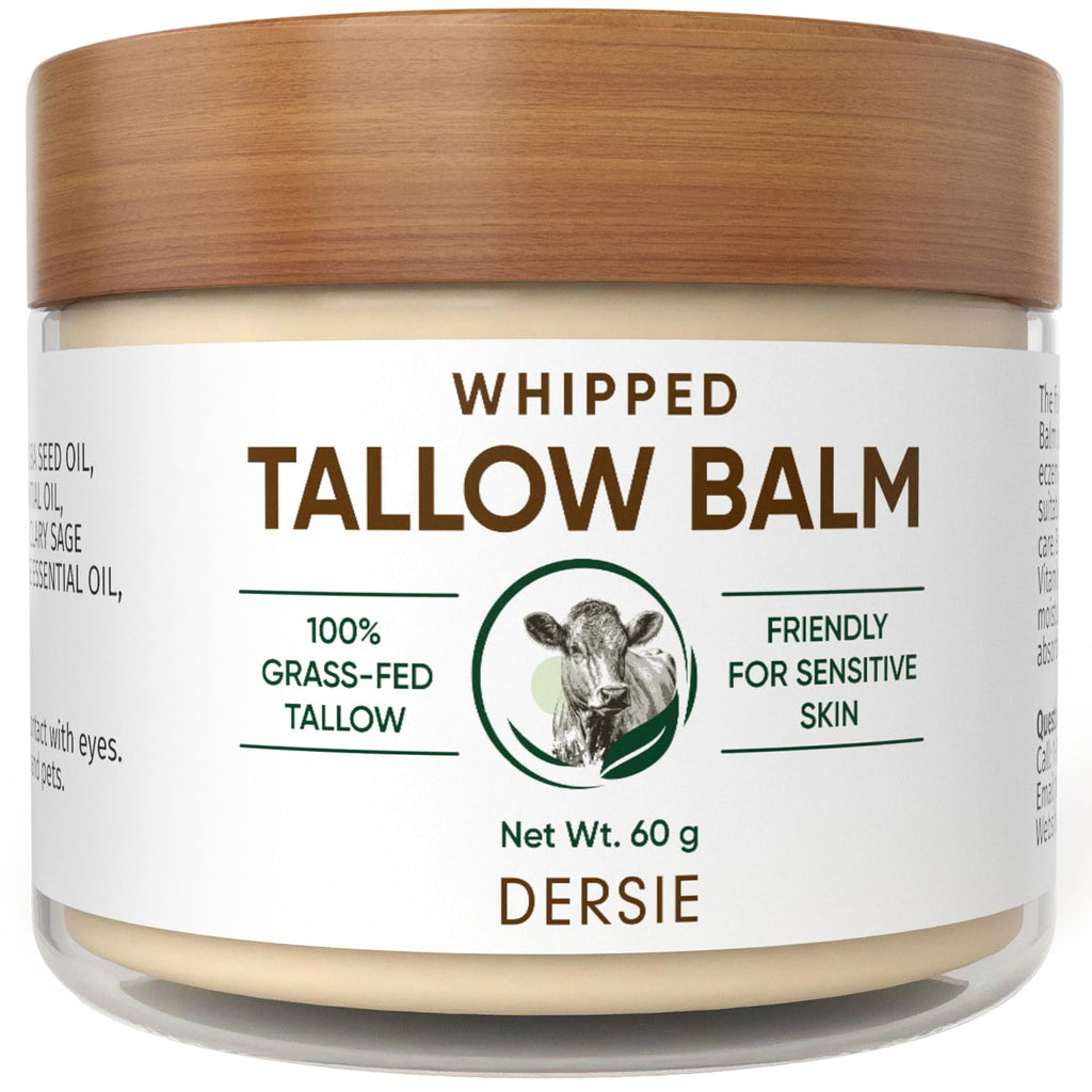 Dersie Whipped Tallow Cream – Deep Hydration from 100% Grass-Fed Beef Tallow
