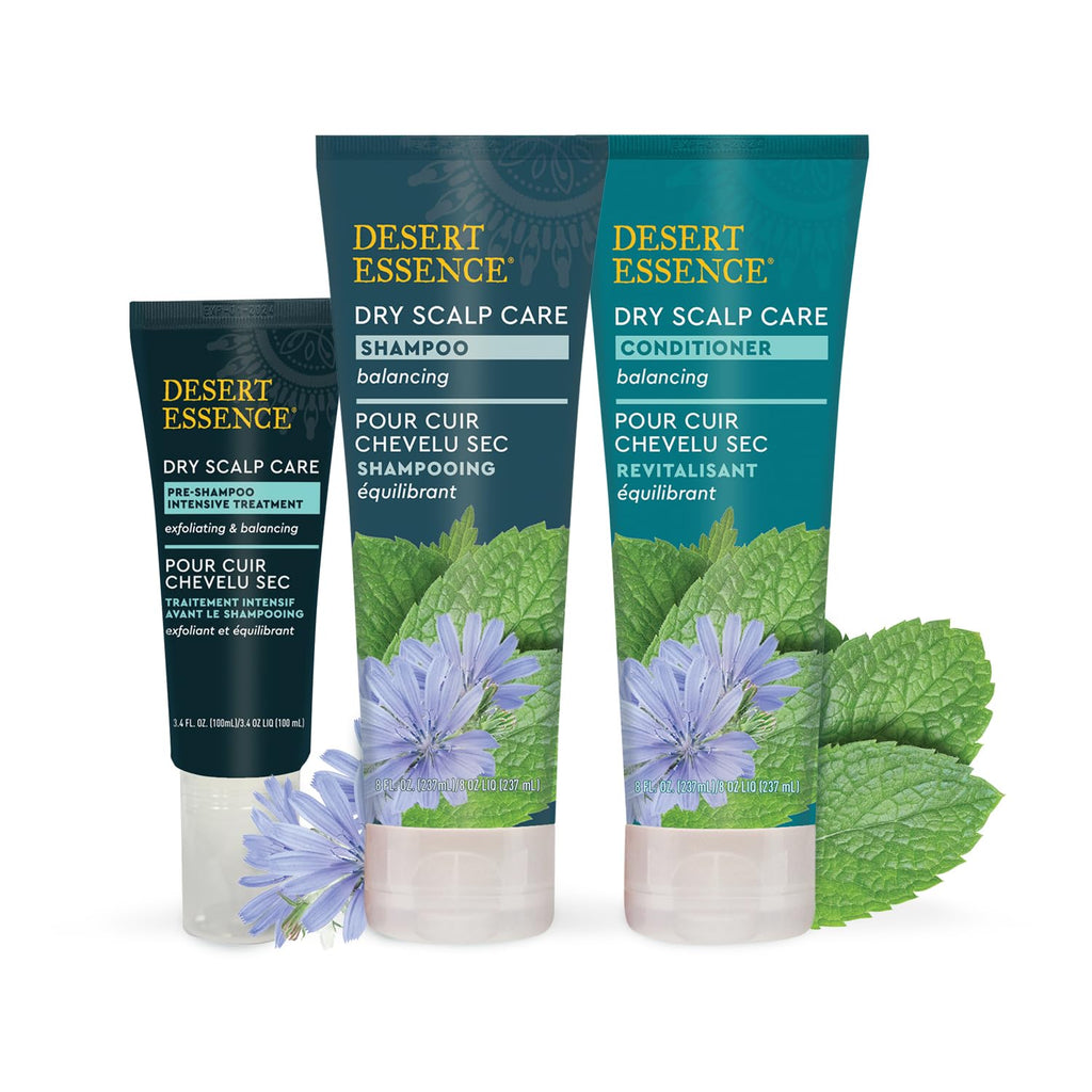 Desert Essence Dry Scalp Care Shampoo – Hydrate, Balance & Strengthen Hair | 8 Fl Oz