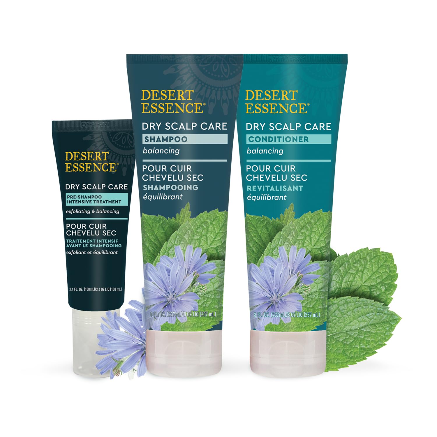 Desert Essence Dry Scalp Care Shampoo – Hydrate, Balance & Strengthen Hair | 8 Fl Oz