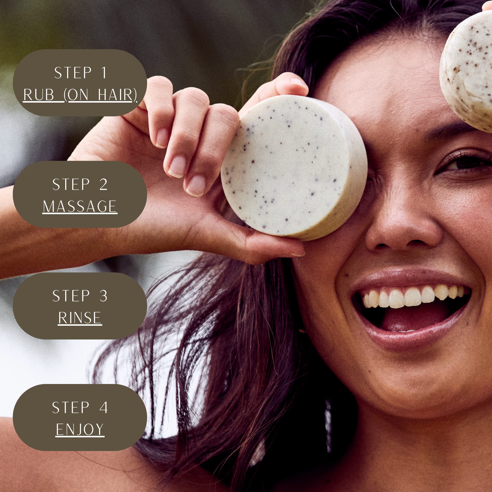 Desesh Shea Butter XL Solid Conditioner Bar – Coffee & Vanilla, US-Made, Plastic Free, Vegan
