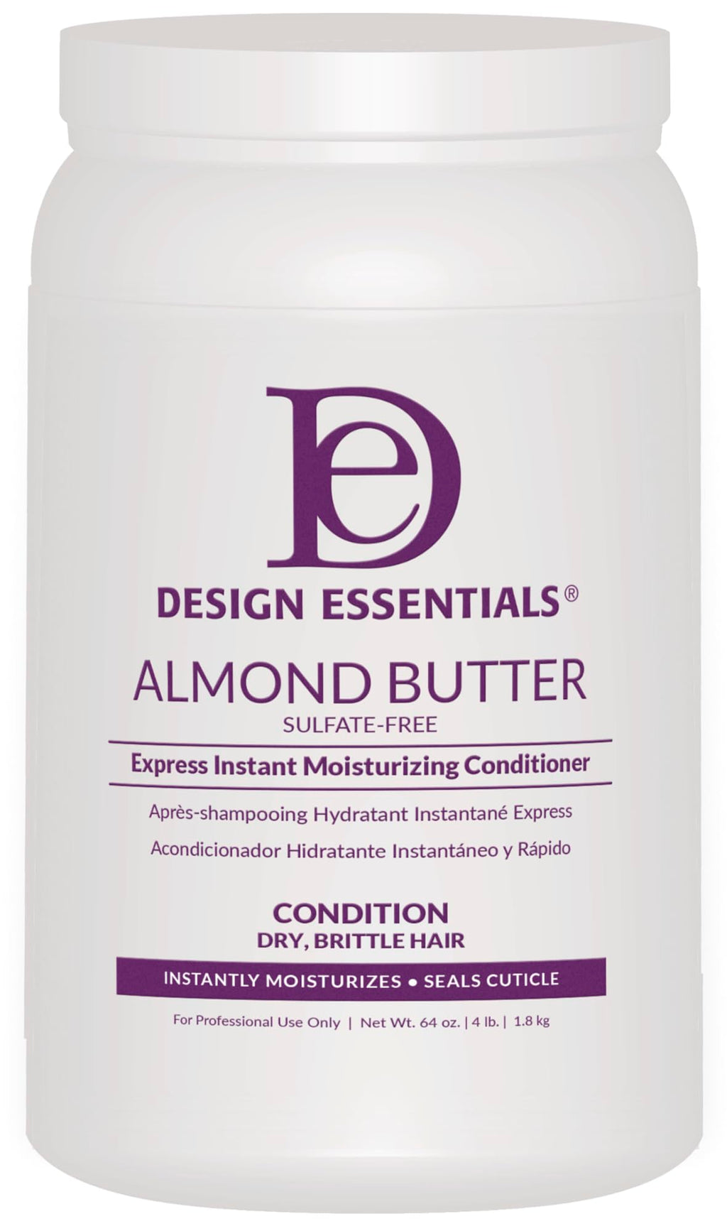 Design Essentials Almond Butter Express Instant Moisturizing Conditioner – 64 oz