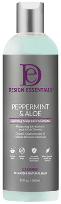 Design Essentials Peppermint & Aloe Therapeutics AntiItch Shampoo – 12 Fl Oz