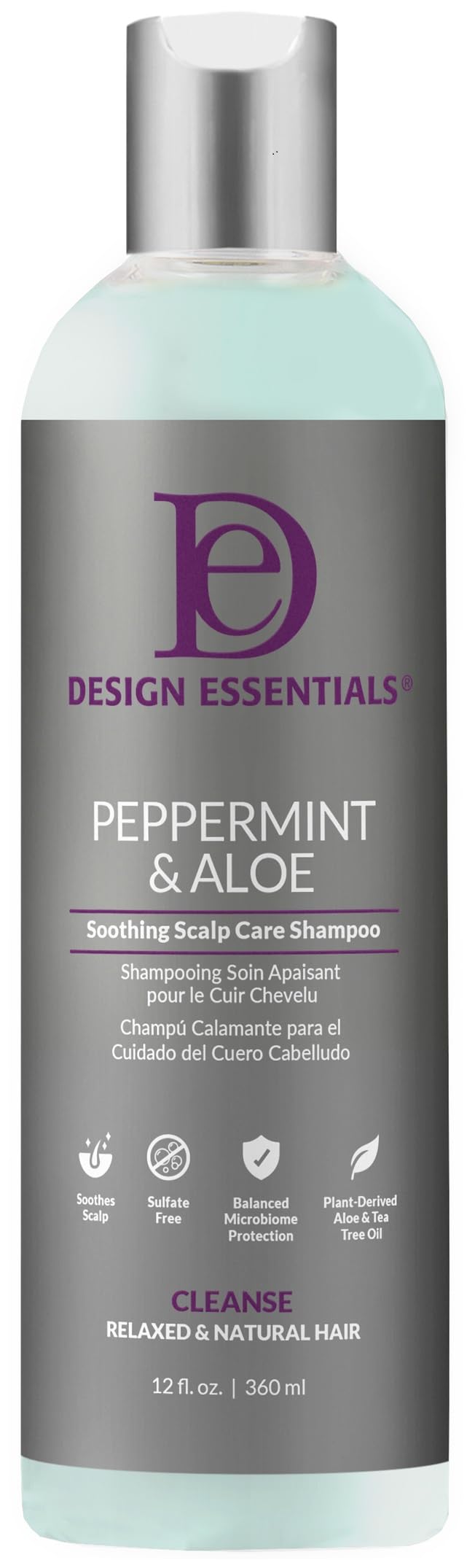 Design Essentials Peppermint & Aloe Therapeutics AntiItch Shampoo – 12 Fl Oz