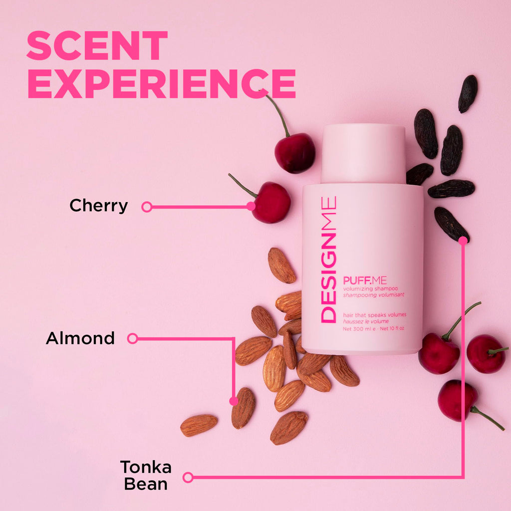 Design.Me PUFF.ME Volumizing Shampoo - Lightweight Body & Color-Safe Volume for Fine & Medium Hair