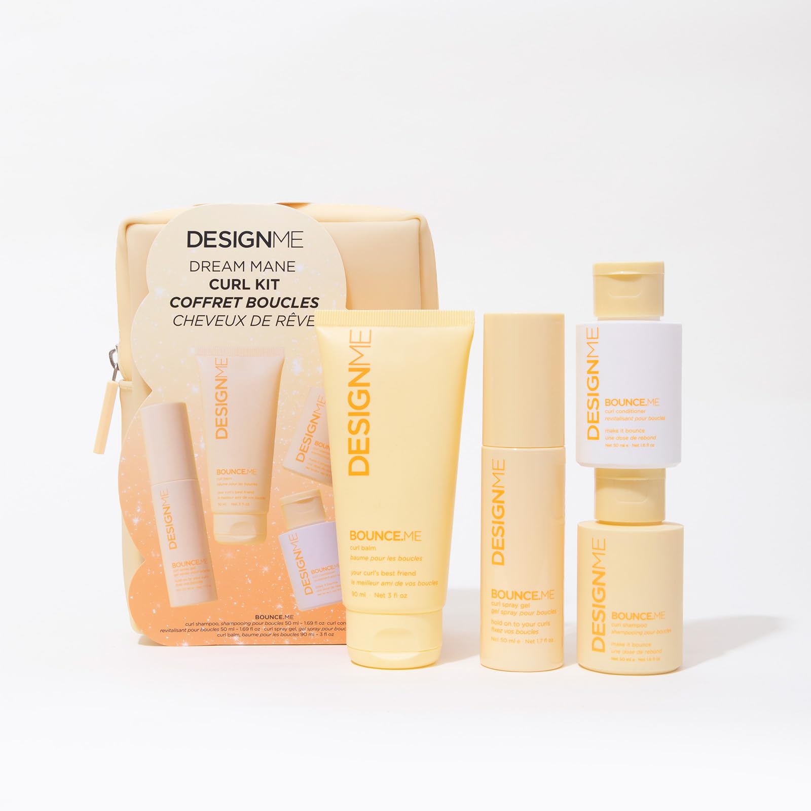 DESIGNME Bounce.ME Curl Kit | Holiday Gift Set for Defined, Hydrated Curls