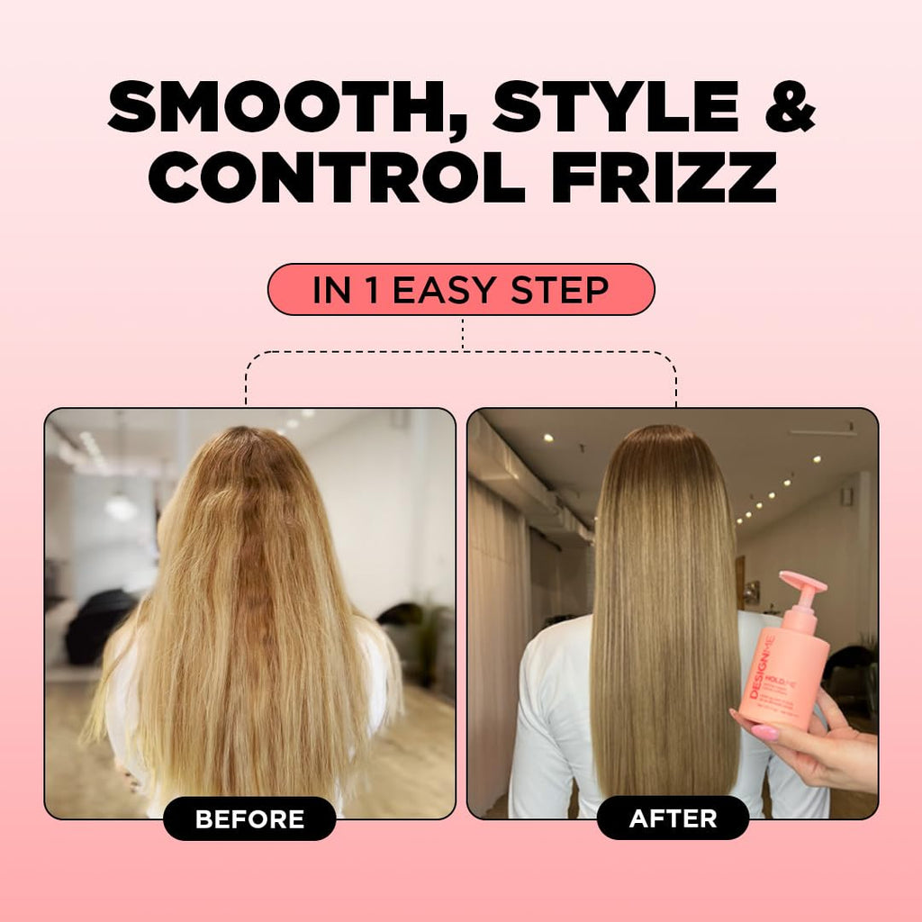 Design.Me HOLD.ME Styling Cream | Hydrating Hair Smoothing for Blowouts & Sleek Looks