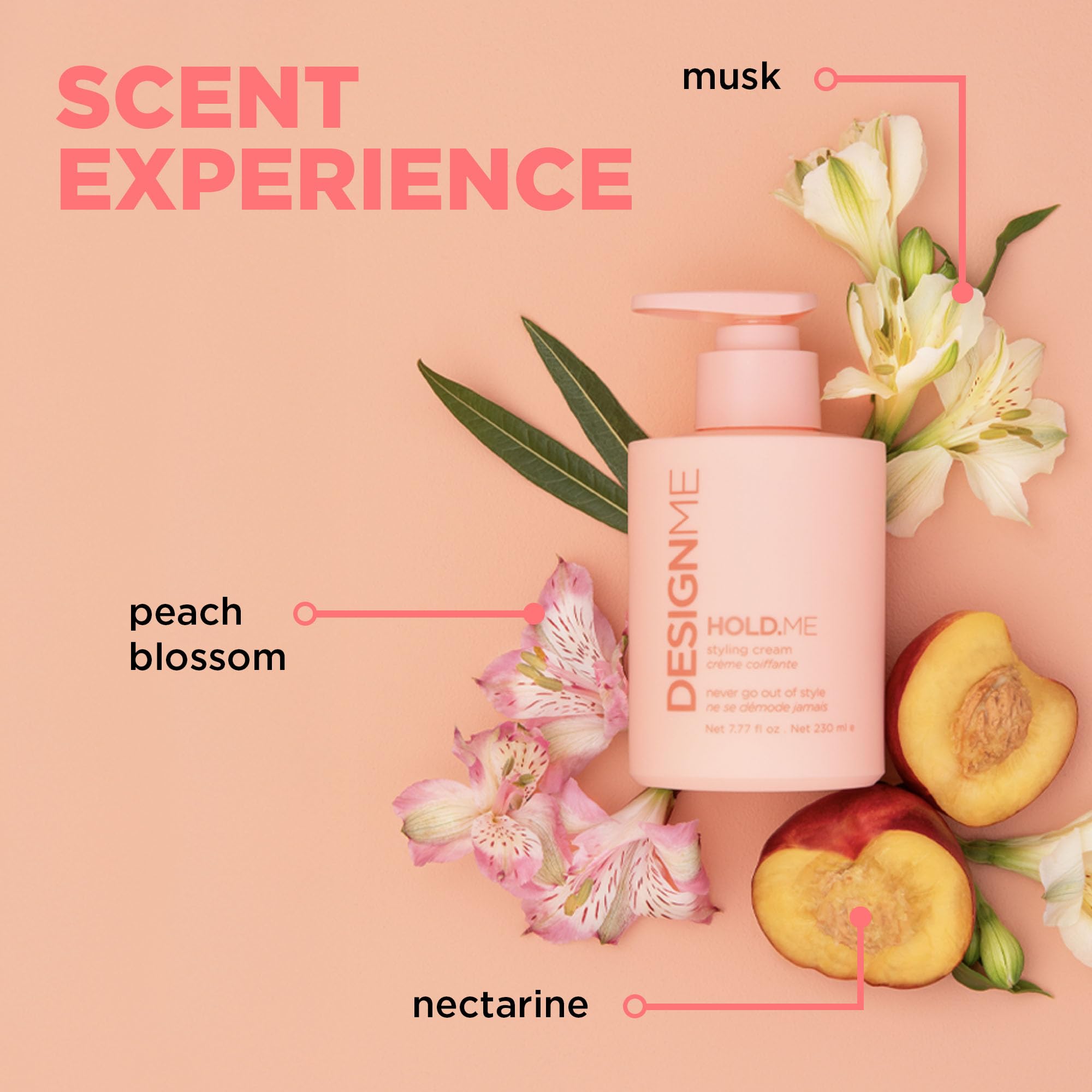 Design.Me HOLD.ME Styling Cream | Hydrating Hair Smoothing for Blowouts & Sleek Looks