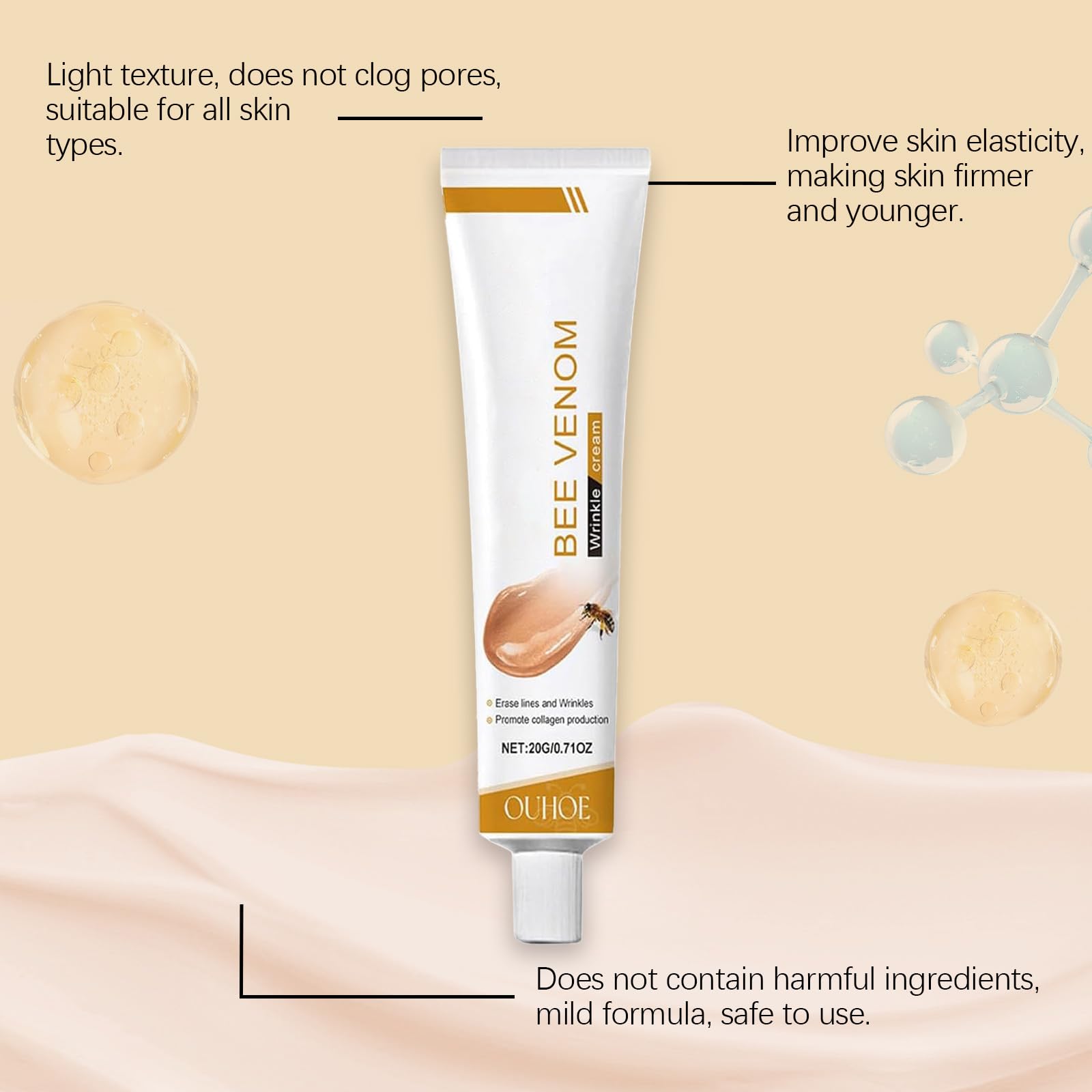 Deuiosna Bee Venom Wrinkle Removal Cream - Anti-Aging Firming Set (3PCS) | Moisturizing & Lifting for All Skin Types