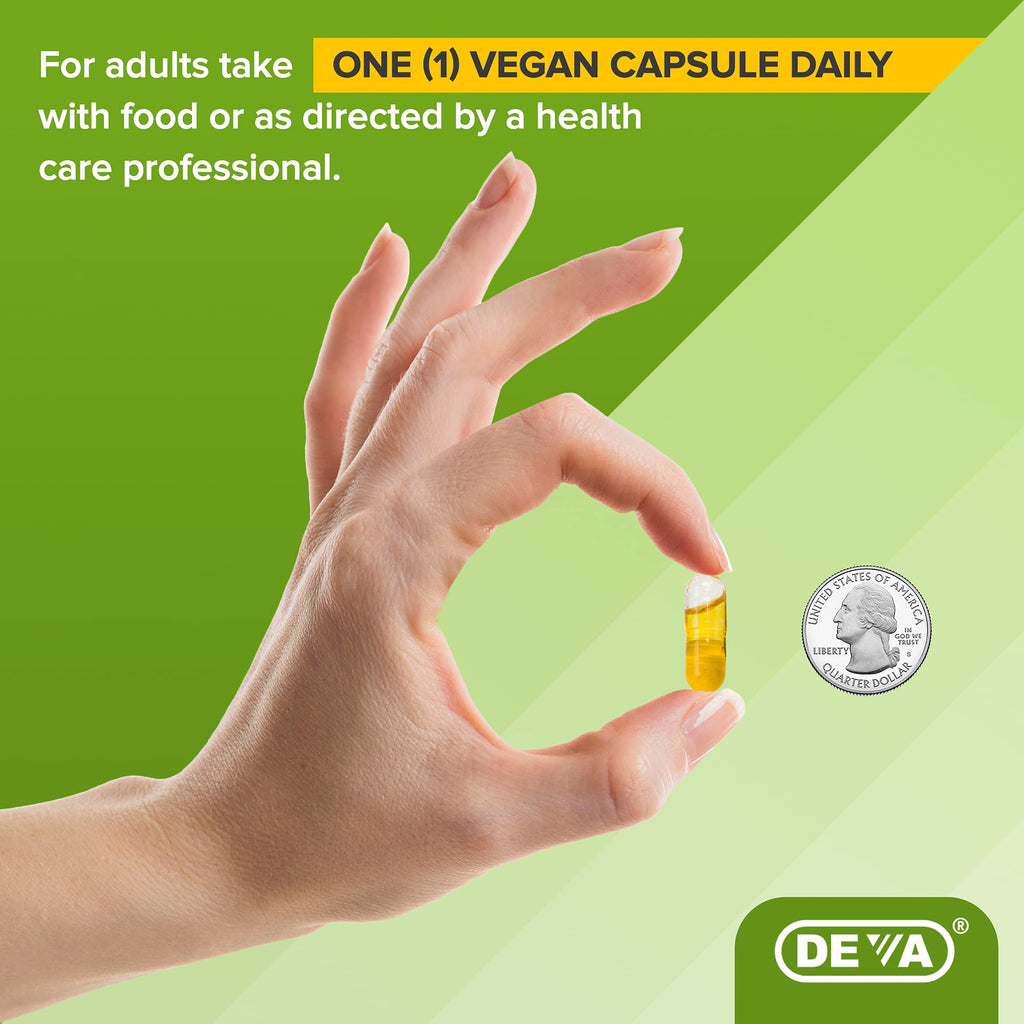 DEVA Vegan Black Cumin Seed Oil – Cold-Pressed, Unrefined, 90 Vegan Capsules