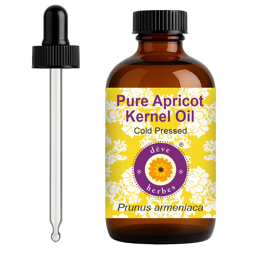 dève herbes Apricot Kernel Oil – Cold-Pressed Carrier Oil for Skin & Massage | 120ml