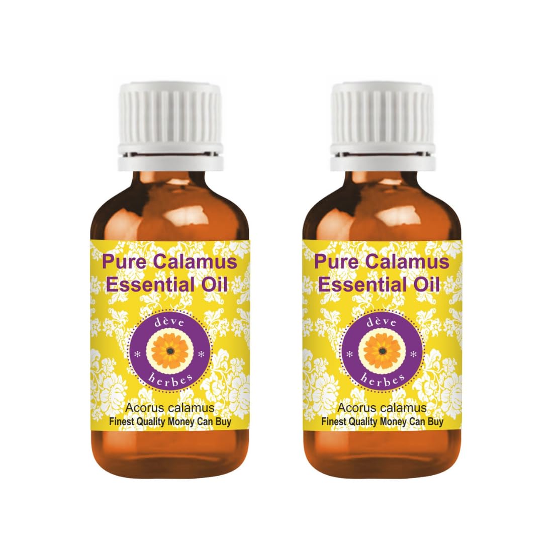 dève herbes Calamus Essential Oil (Acorus Calamus) – Pure, Lightweight, Non-Greasy, Steam Distilled 15ml x 2