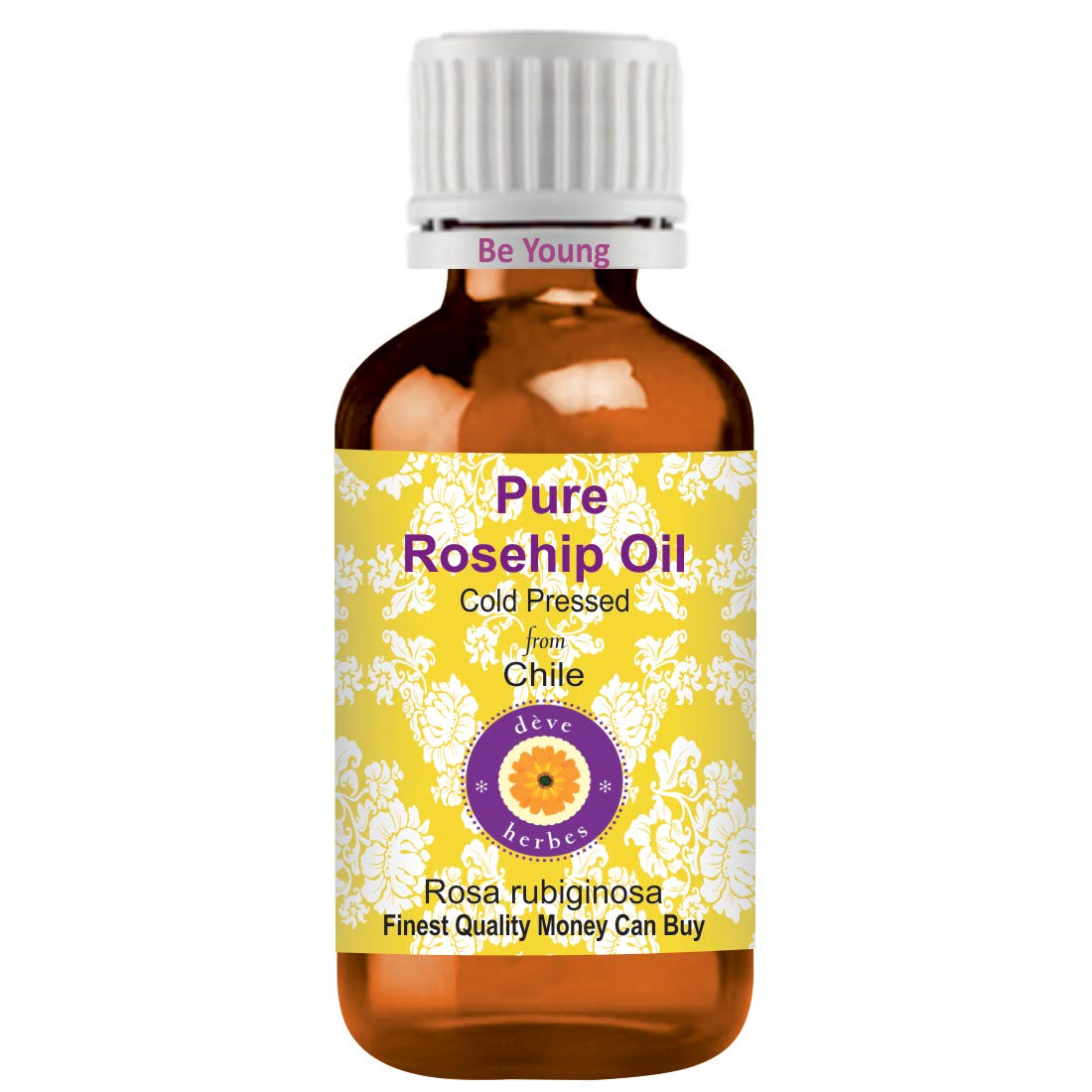 dève herbes Pure Rosehip Oil (Rosa rubiginosa) Cold-Pressed 30ml – All Skin Types