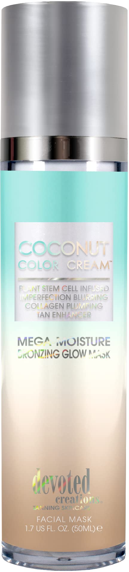 Devoted Creations Coconut Color Cream – Mega Moisture Bronzing Glow Facial Mask