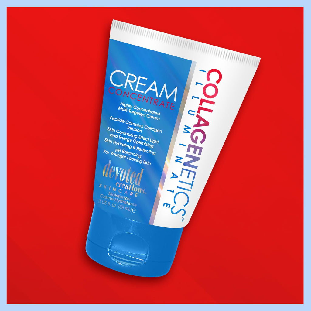 Devoted Creations Collagenetics Illuminate Cream Concentrate 3oz – Hydration, pH Balanced, Multi-Targeted Skin Perfection