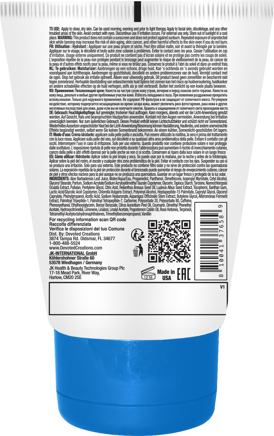 Devoted Creations Collagenetics Illuminate Cream Concentrate 3oz – Hydration, pH Balanced, Multi-Targeted Skin Perfection