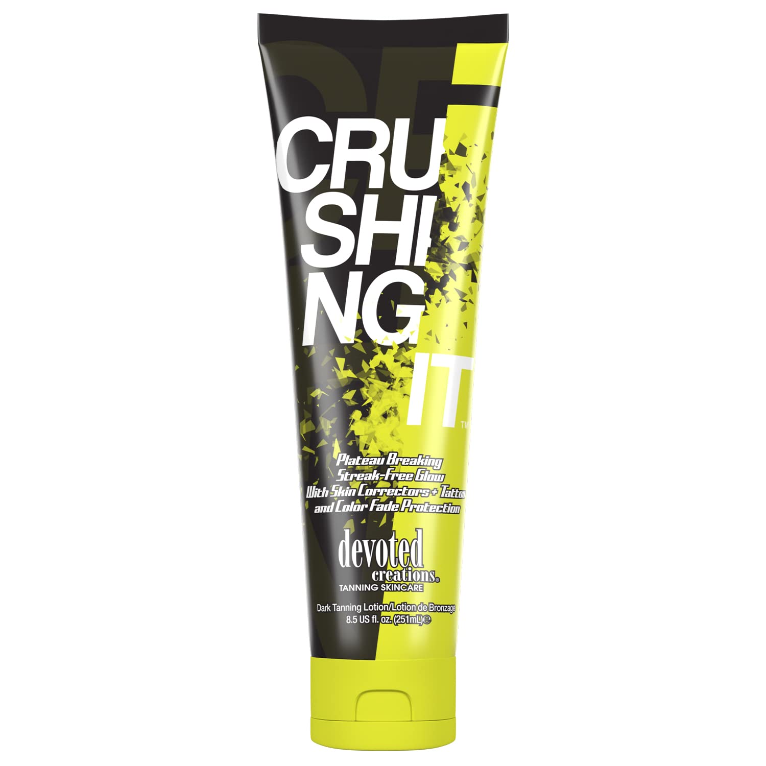 Devoted Creations Crushing It Dark Tanning Lotion 8.5 oz – DHA Free + Natural Bronzers