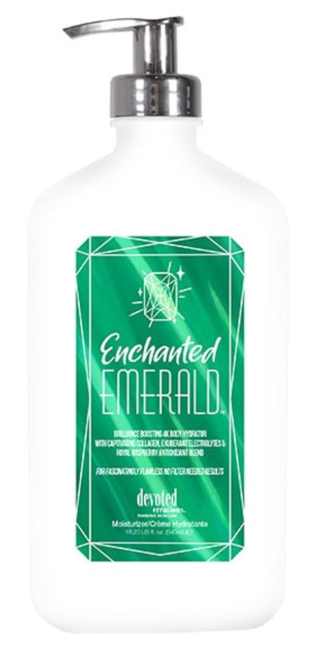Devoted Creations Enchanted Emerald Moisturizer – 4K Hydration with Vegan Collagen, Raspberry & Plum (18.25 oz)