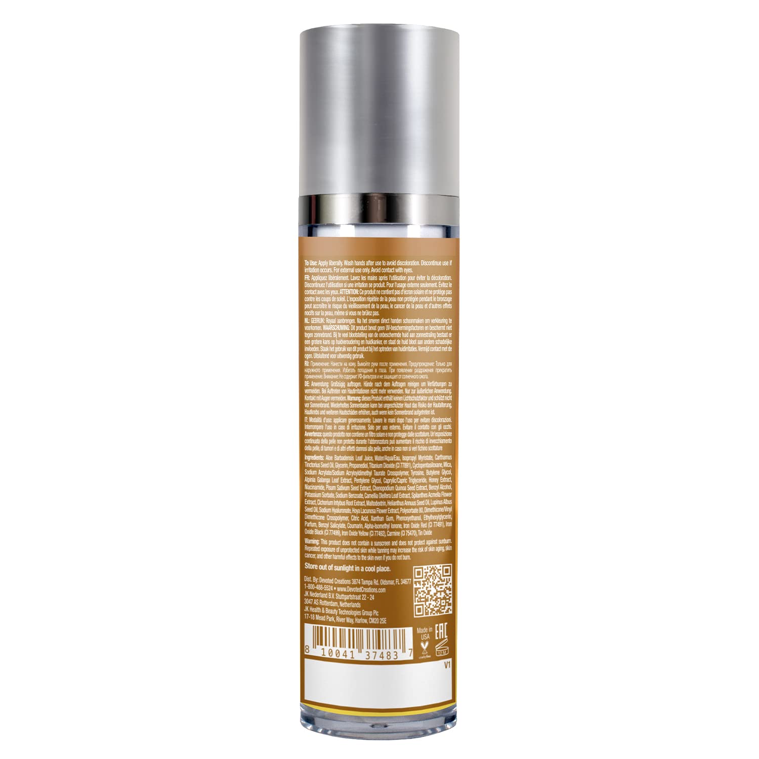 Devoted Creations Honey Gleam Cream – Glow-Boosting Skin Tint & Mineral Mask