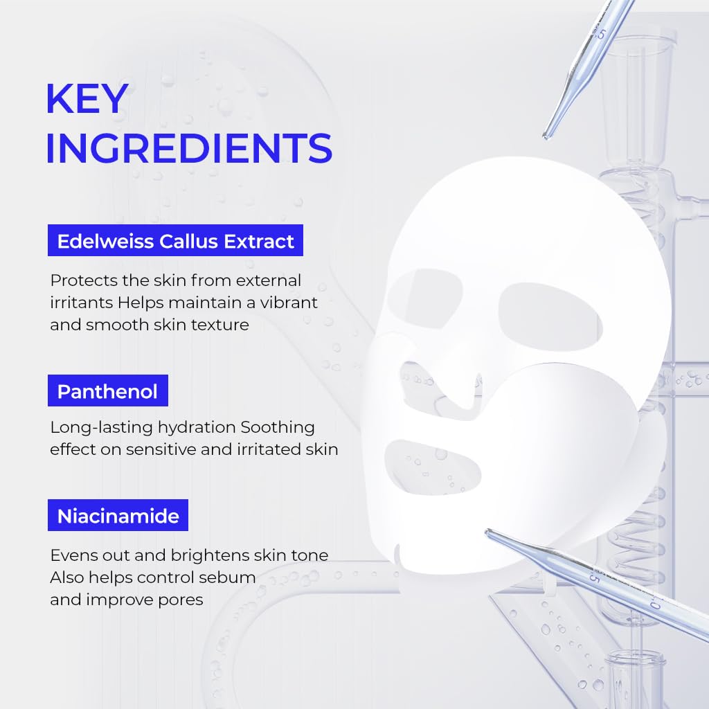 DEWYCEL Private Care Mask with Edelweiss Extract | 3-Step Glow & Hydration