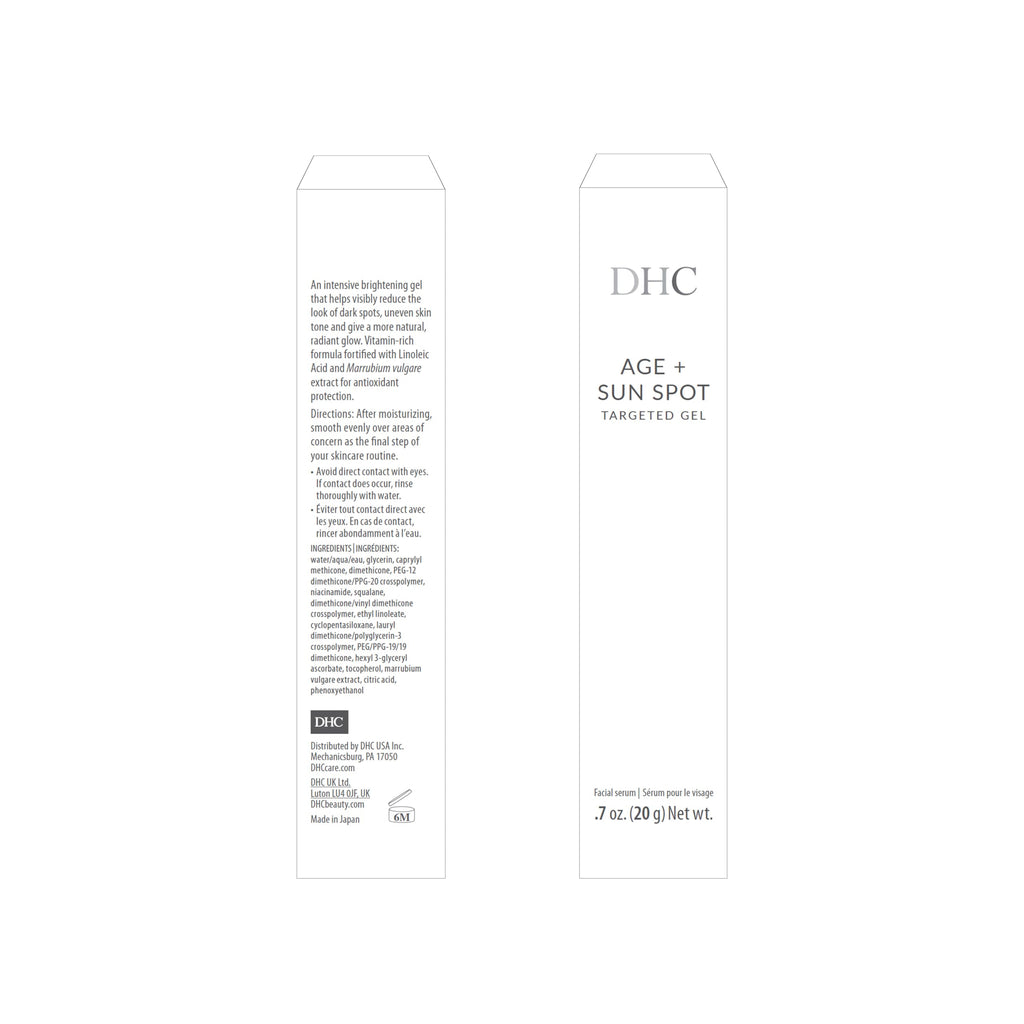 DHC Age + Sun Spot Targeted Gel – Intensive Brightening Gel for Dark Spots | 0.7 fl oz